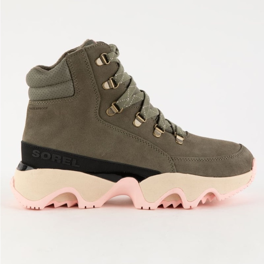 New Sorel Kinetic Impact Conquest Waterproof Sneaker Bootie Women’s Size 8.5